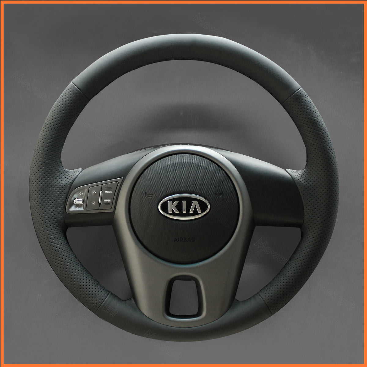 MEWANT Steering Wheel Cover for Kia Picanto 2009-2011 / Rio 2 2009-2011 / Venga 2010-2019 / Soul 2009-2014