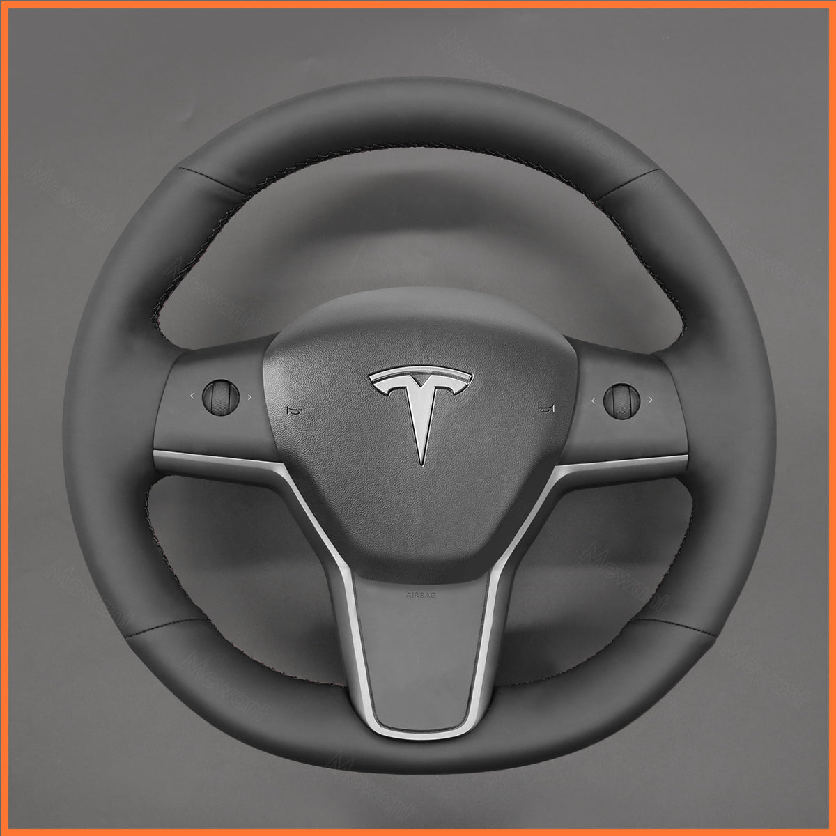 MEWANT Steering Wheel Cover for Tesla Model 3 2019-2023 / Model Y 2021-2023