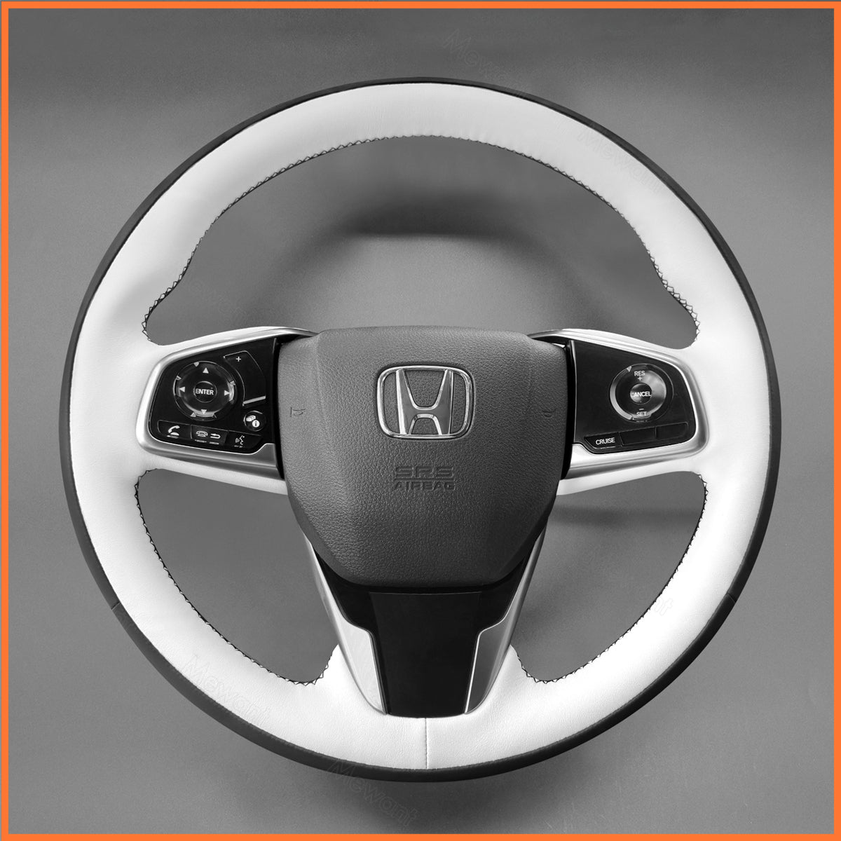 MEWANT Steering Wheel Cover for Honda Civic 10 2017-2020 / CR-V CRV 2018-2020