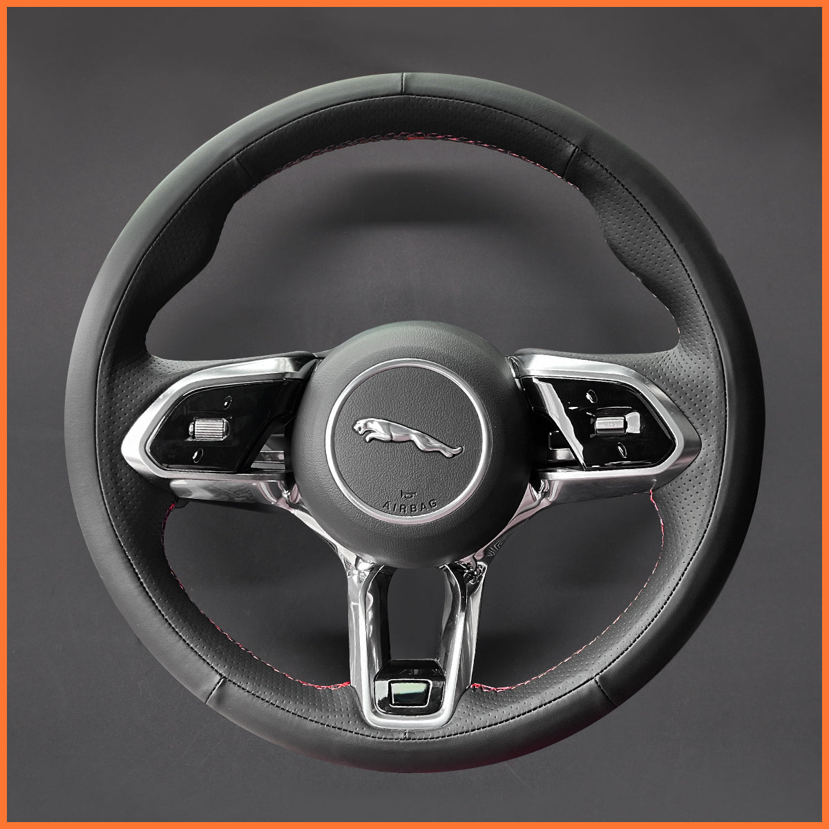 MEWANT Lenkradbezug für Jaguar E-Pace (X540) F-Pace (X761) I-Pace XE (X760) XF (X260) XF Sportbrake (X260)