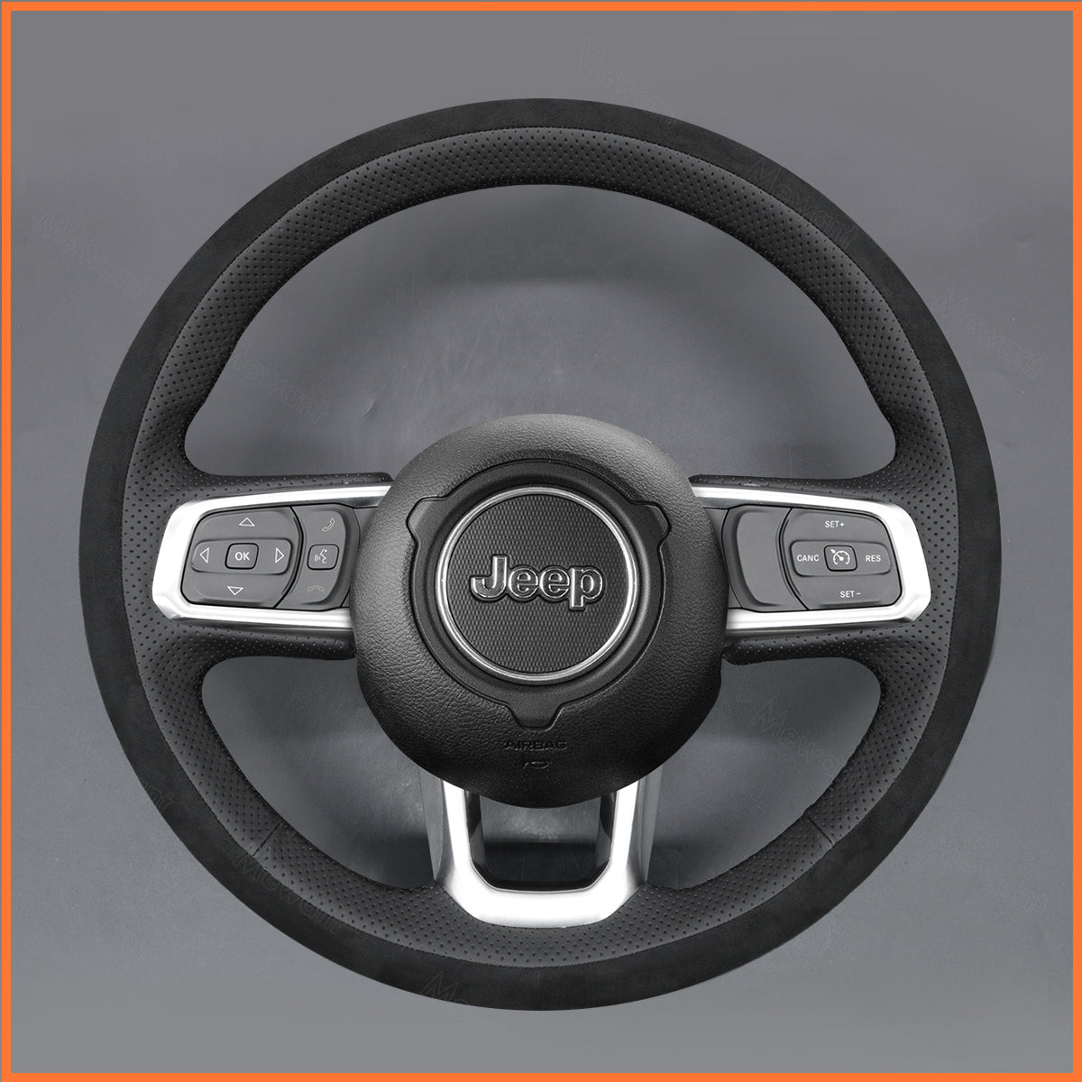 MEWANT Lenkradbezug für Jeep Wrangler (JL) 2018-2023 / Gladiator (JT) 2020-2023