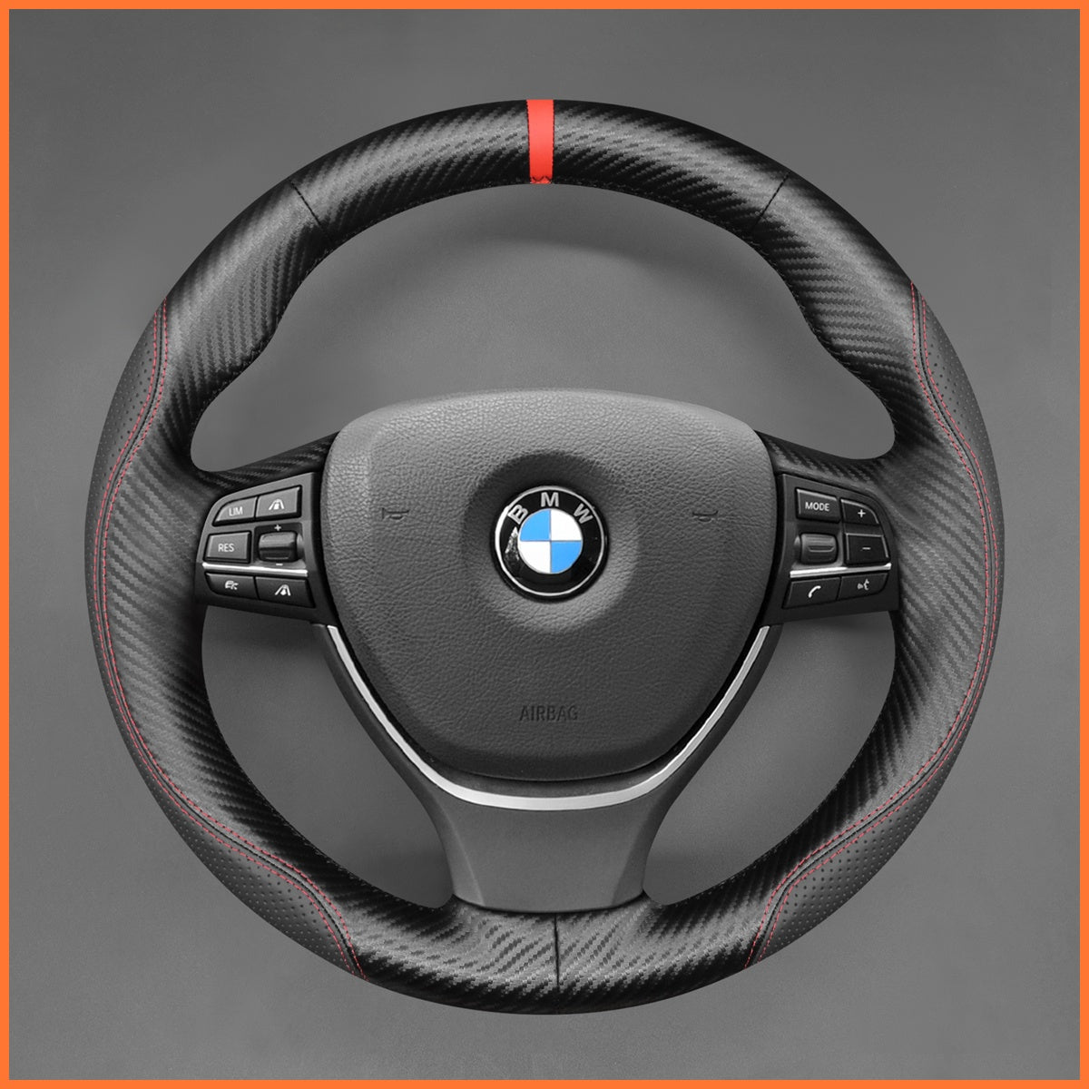 MEWANT Lenkradbezug für BMW F10 F11 F07 F12 F13 F06 F01 F02 2009-2017