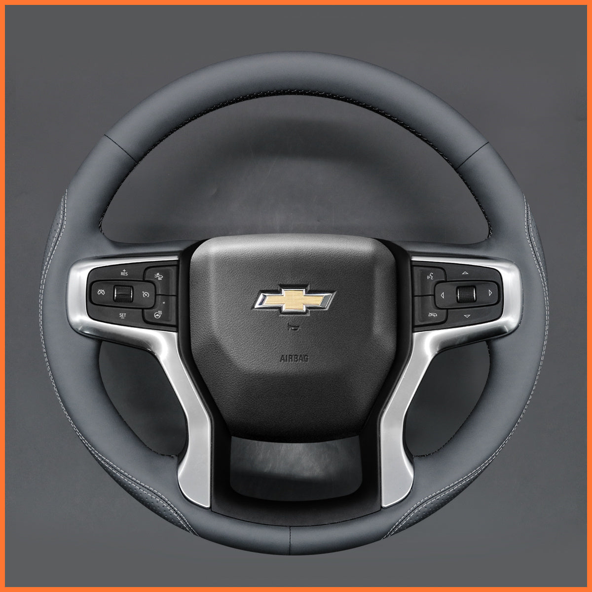 MEWANT Lenkradbezug für Chevrolet (Chevy) Silverado 2019-2024 / Blazer 2021-2025 / Suburban 2021-2023 / Tahoe 2021-2024 - Mewant.de