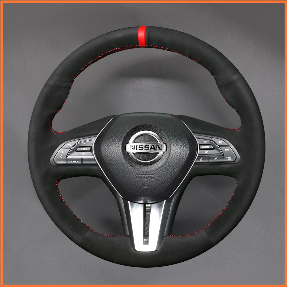 MEWANT Steering Wheel Cover for Infiniti Q50 2018 / Q60 2016-2019 / QX50 2018-2019