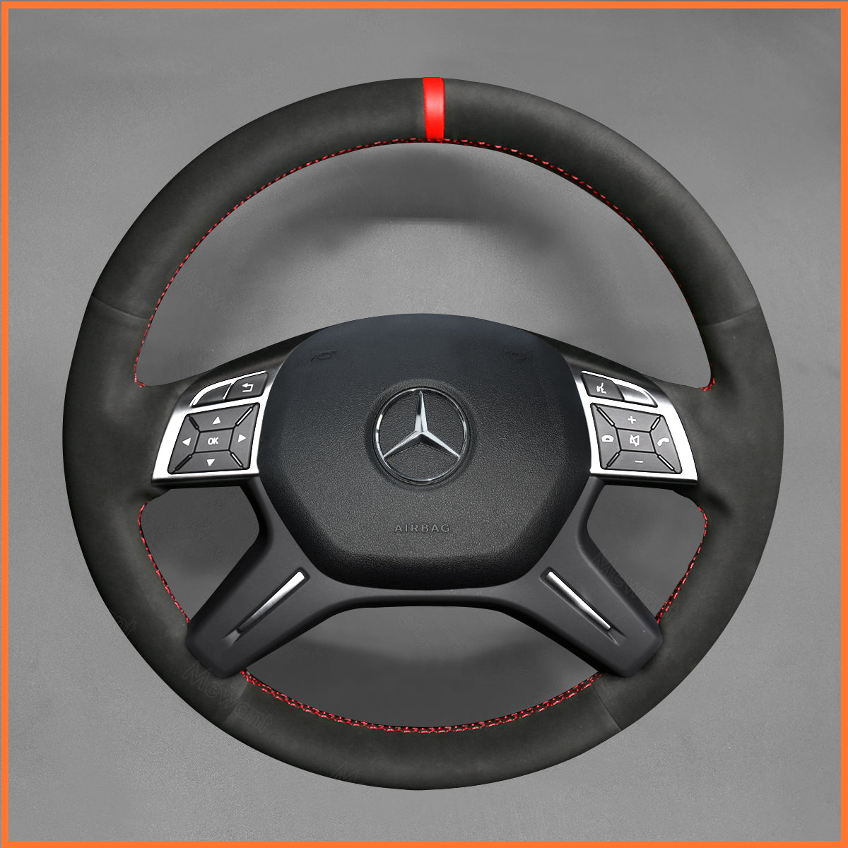 MEWANT Lenkradbezug für Benz E-Class E300 GL-Class GL 350 400 500 550 M-Class ML 300 320 350 400 500 550