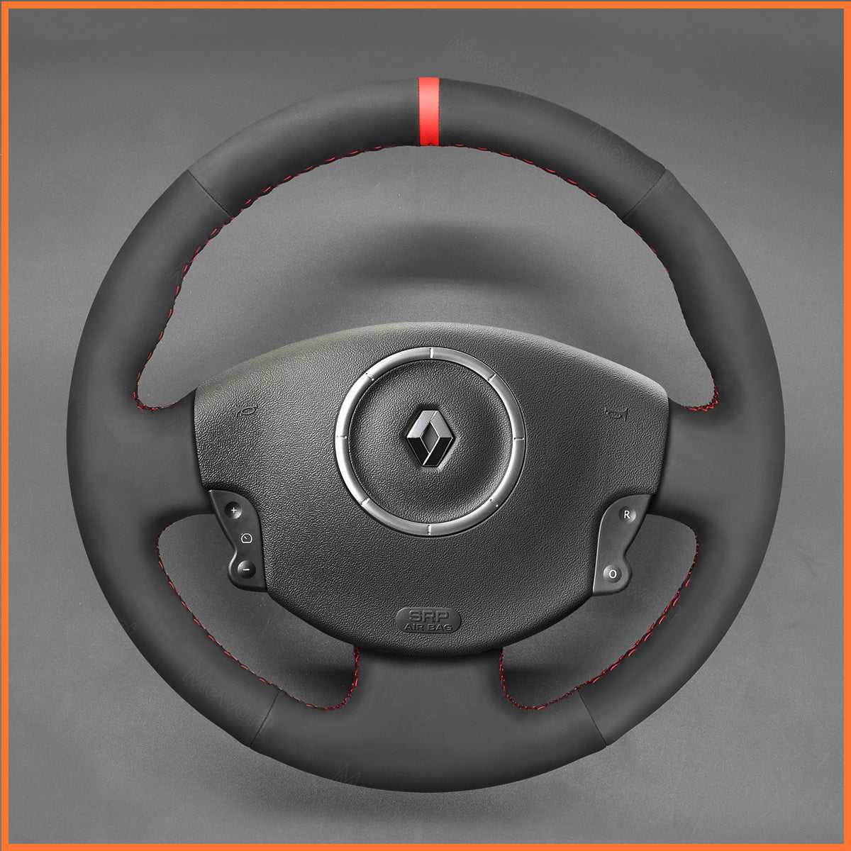 MEWANT Lenkradbezug für Renault Megane 2 2002-2009 / Scenic 2 (Grand Scenic) 2003-2009 / Kangoo 2 2008-2013