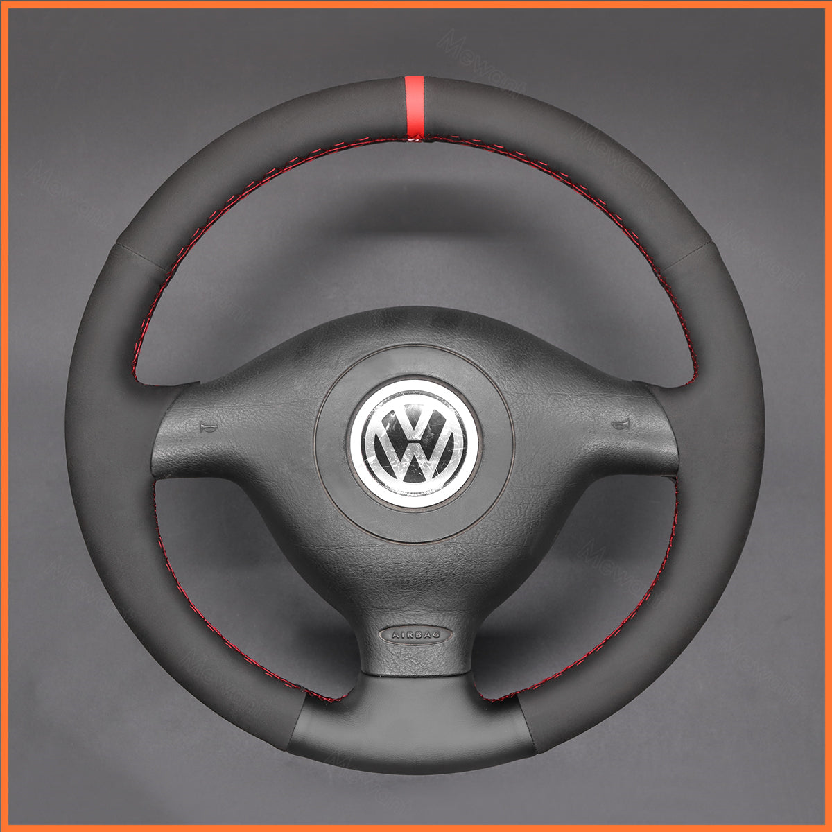 MEWANT steering wheel cover for VW Golf 4 Passat B5 Variant Polo Bora Sharan