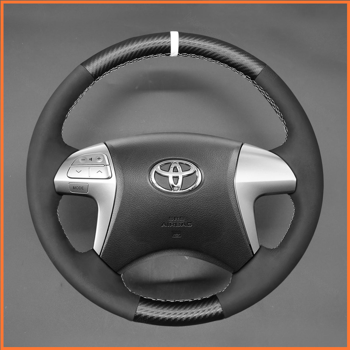 MEWANT Steering Wheel Cover for Toyota Highlander Camry Isis Mark X Zio Premio Noah VoxyPrevia Estima 2006-2015