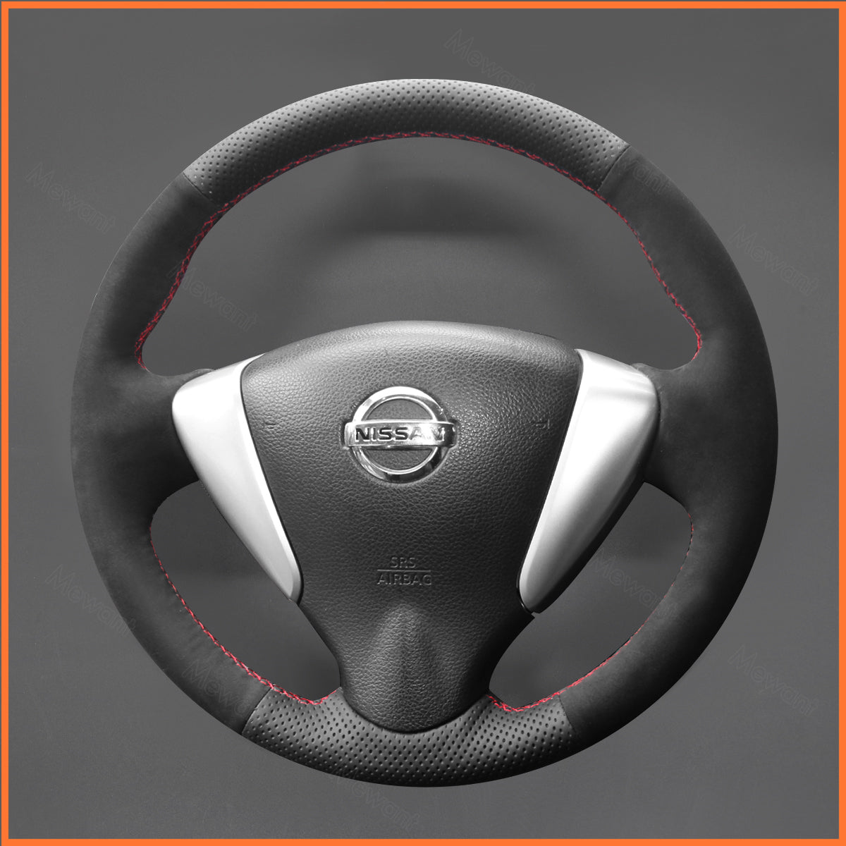 MEWANT Steering Wheel Cover for Nissan Note 2013-2017 / Serena 2012-2016 / Bluebird Sylphy (RU) 2012-2020