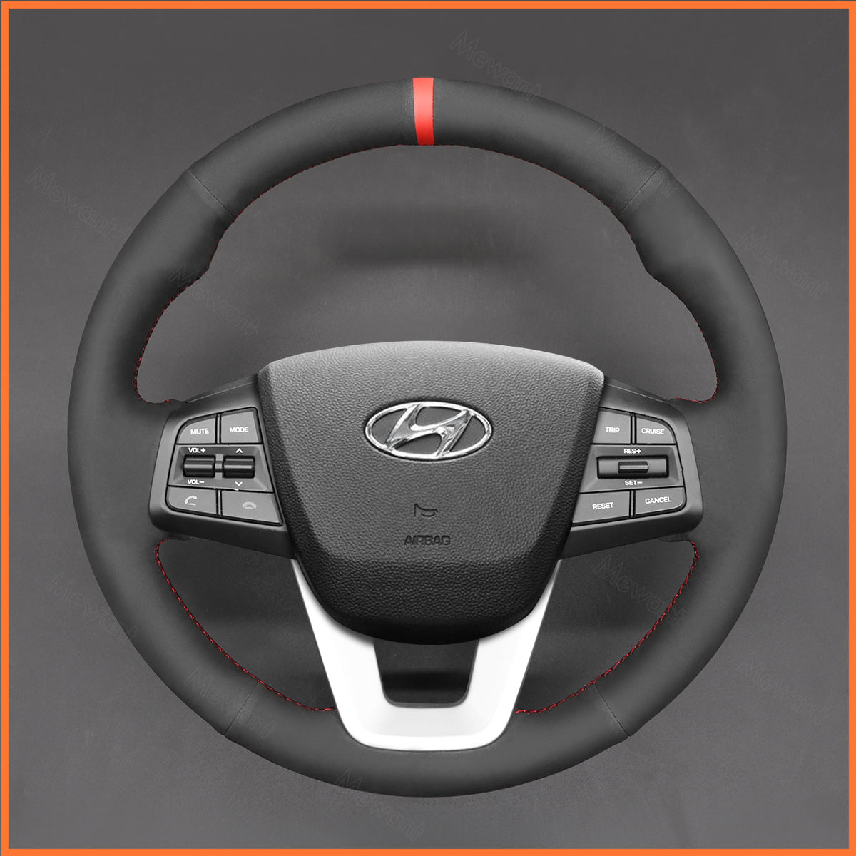 MEWANT Steering Wheel Cover for Hyundai ix25 2014-2016 / Hyundai Creta 2016 2017