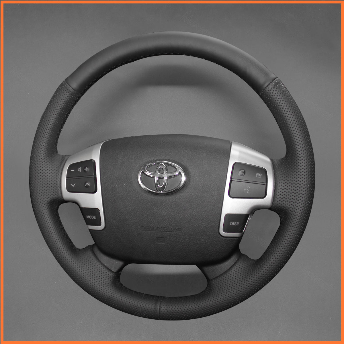 MEWANT Steering Wheel Cover for Toyota Land Cruiser 200 Series Land Cruiser 70 Series Tundra Sequoia HiAce 2014-2018