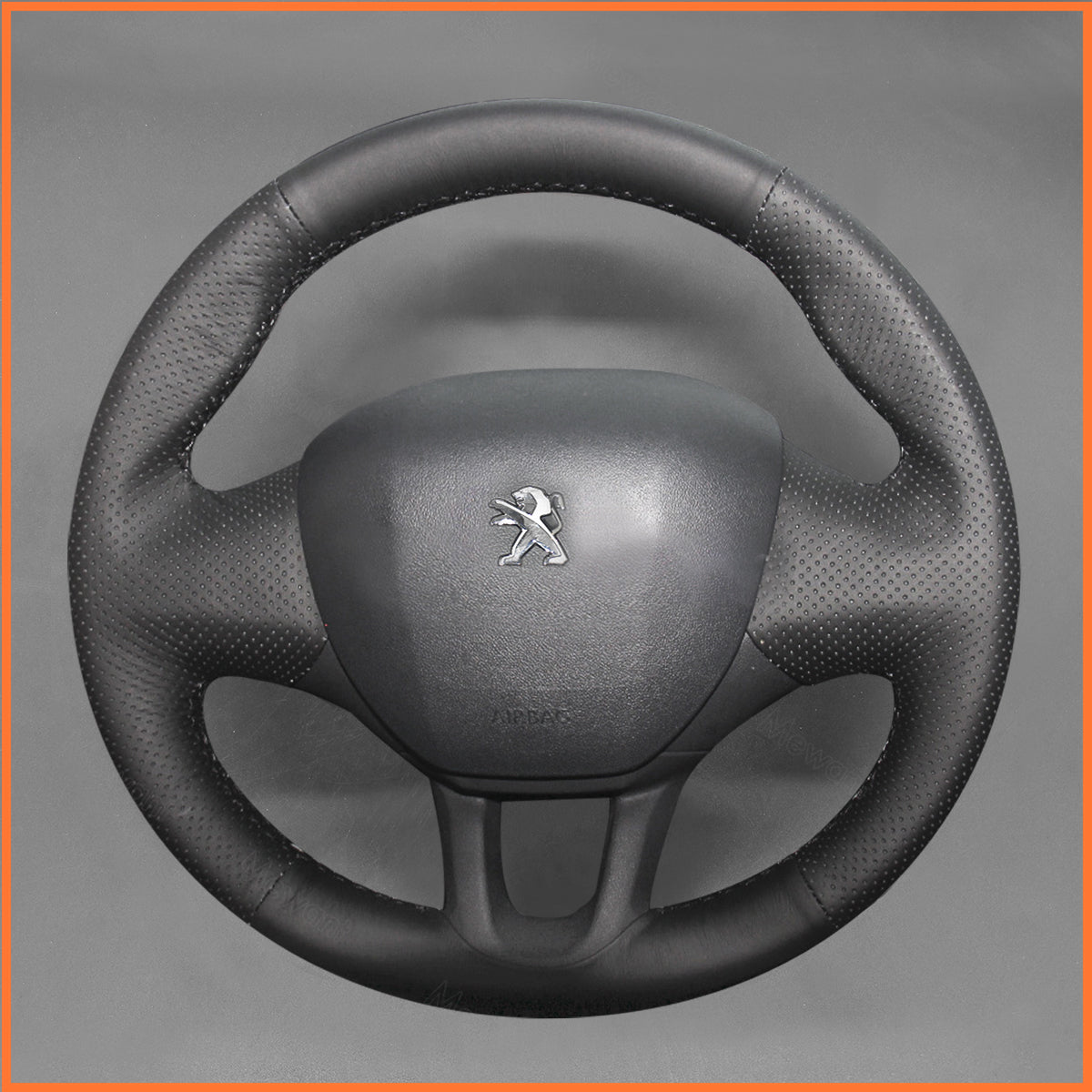 MEWANT steering wheel cover for Peugeot 208 / 2008 / 308 / 308 SW 2014-2017