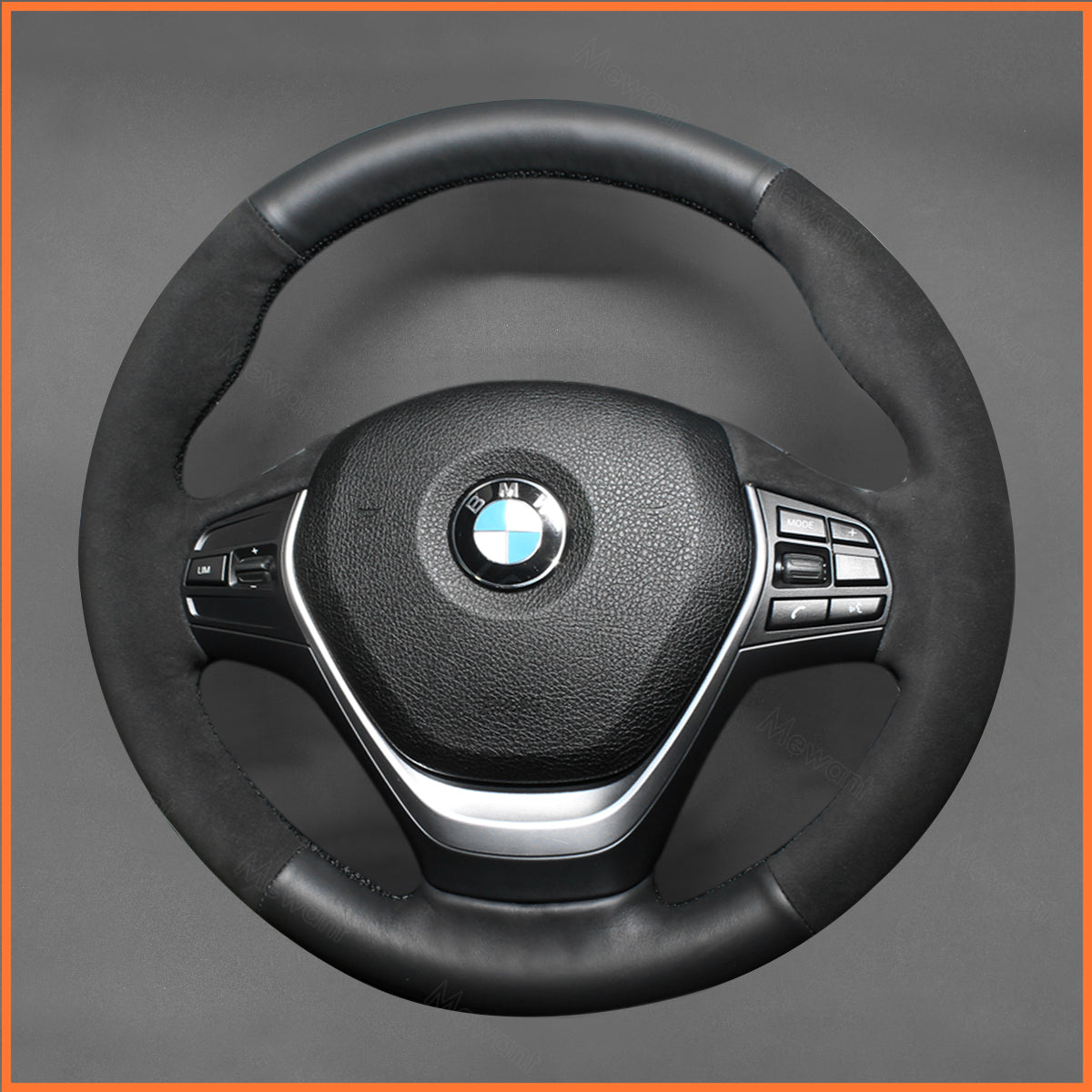 MEWANT Steering Wheel Cover for BMW F20 F21 F22 F23 F30 F31 F33 F34 F32 F36 2013-2020