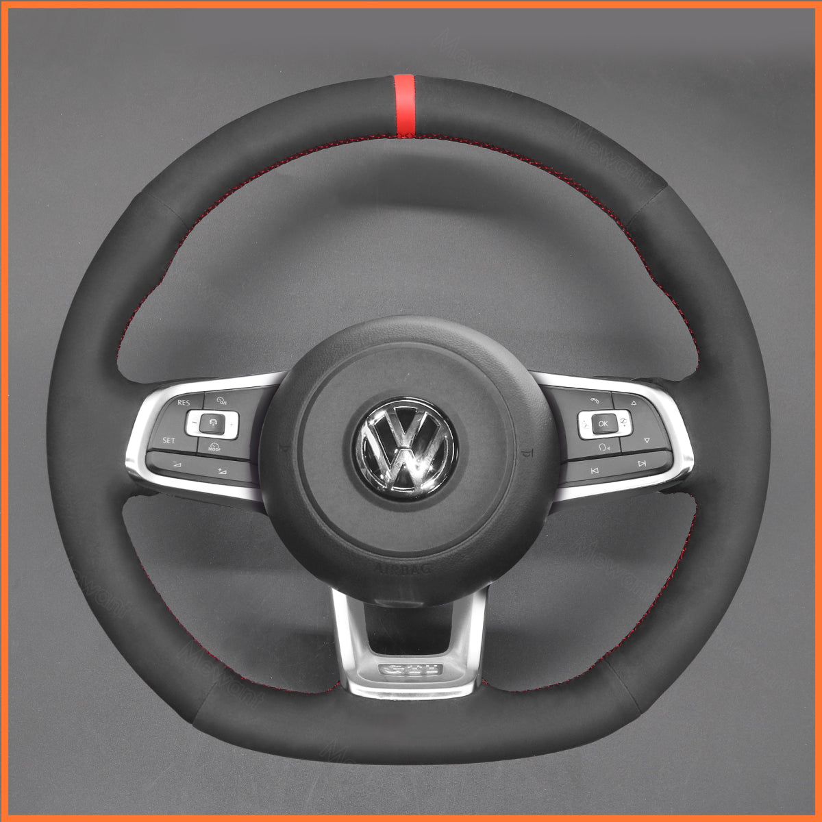 MEWANT Lenkradbezug für Volkswagen VW Golf Jetta Polo Scirocco Arteon Passat Tiguan T-Roc(