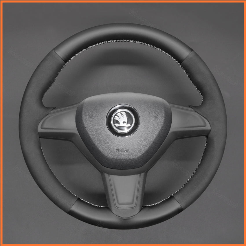 MEWANT Lenkradbezug für Skoda Citigo 2013-2019 Skoda Fabia 2013-2019 Skoda Yeti 2014-2019