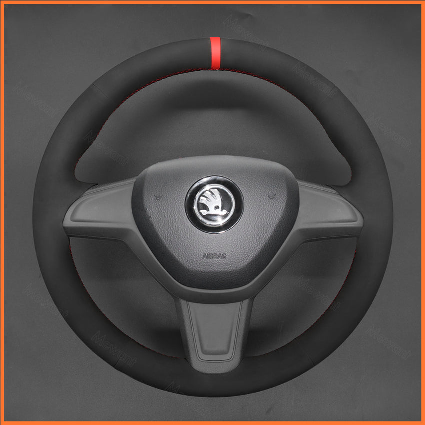 MEWANT Lenkradbezug für Skoda Citigo 2013-2019 Skoda Fabia 2013-2019 Skoda Yeti 2014-2019