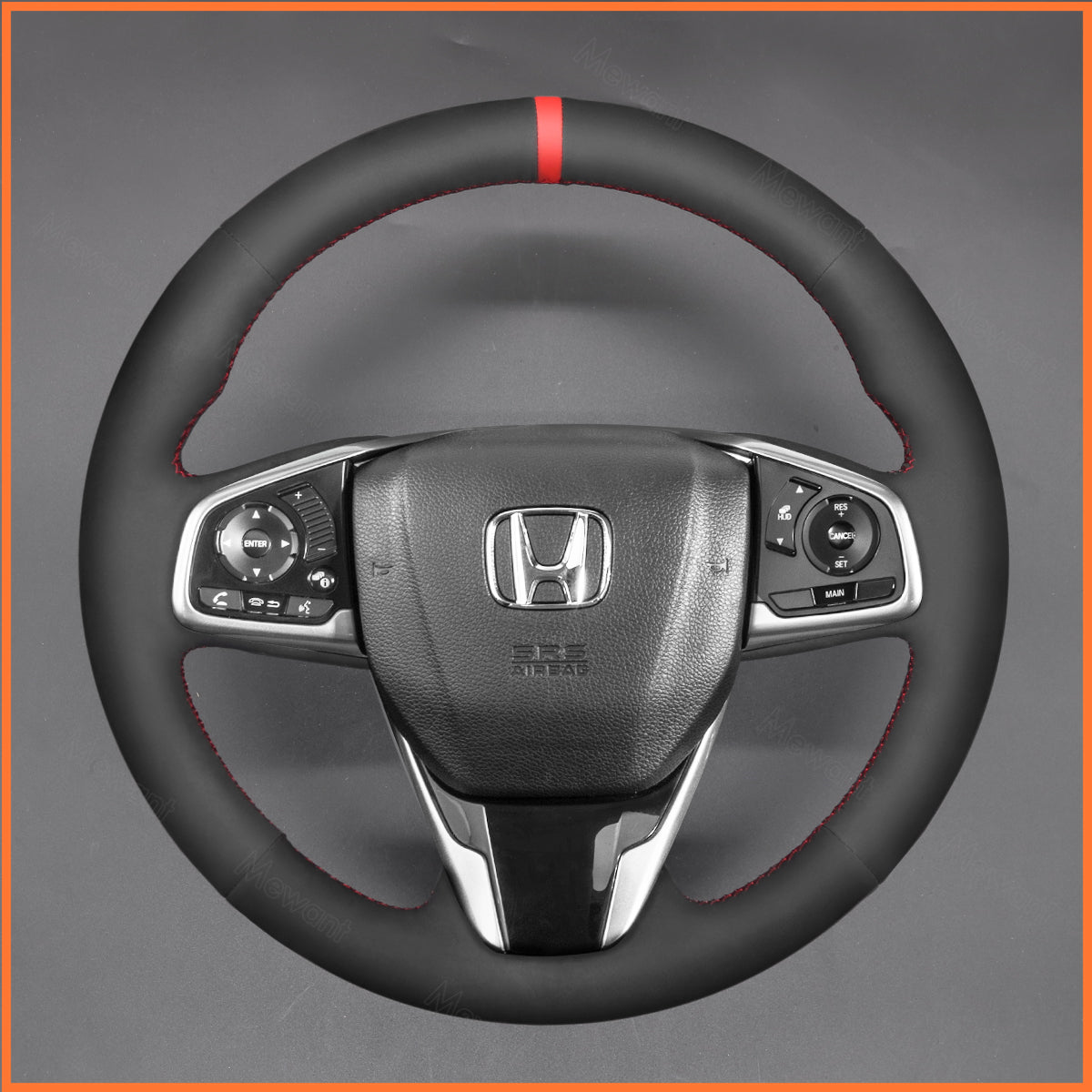 MEWANT Steering Wheel Cover for Honda Civic 10 2017-2020 / CR-V CRV 2018-2020