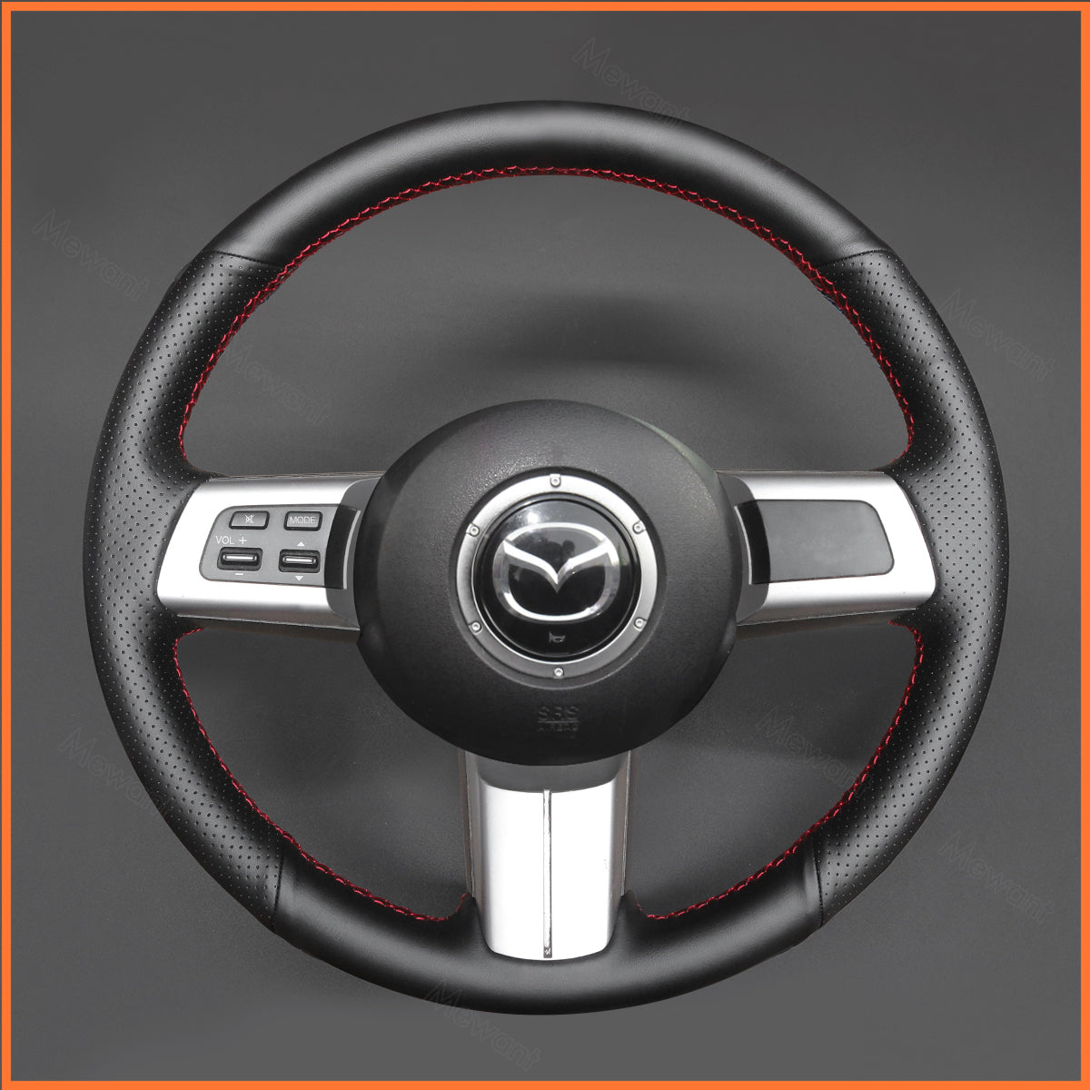 MEWANT Steering Wheel Cover for Mazda MX-5 2006-2014 Mazda RX-8 2009-2013 Mazda CX-7 CX7 2007-2009