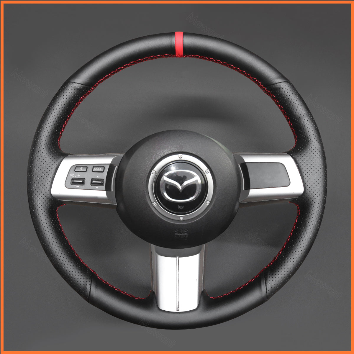 MEWANT Steering Wheel Cover for Mazda MX-5 2006-2014 Mazda RX-8 2009-2013 Mazda CX-7 CX7 2007-2009