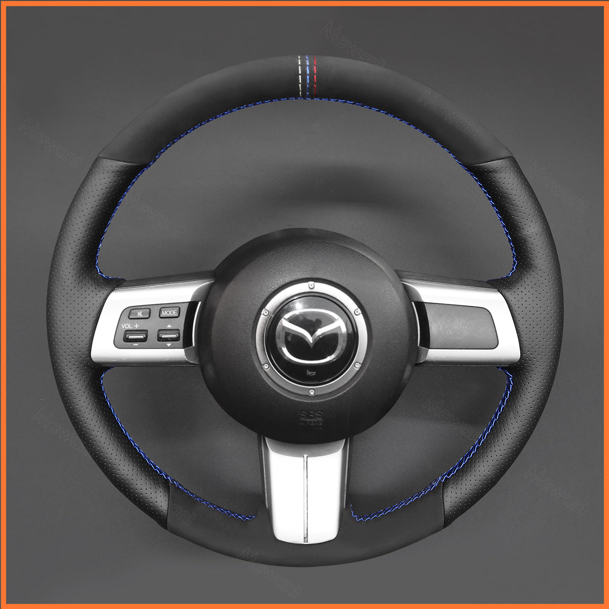 MEWANT Steering Wheel Cover for Mazda MX-5 2006-2014 Mazda RX-8 2009-2013 Mazda CX-7 CX7 2007-2009