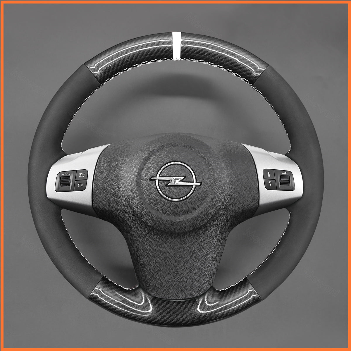 MEWANT steering wheel cover for Opel Corsa (D) 2006-2014 / Chevrolet Niva 2009-2020