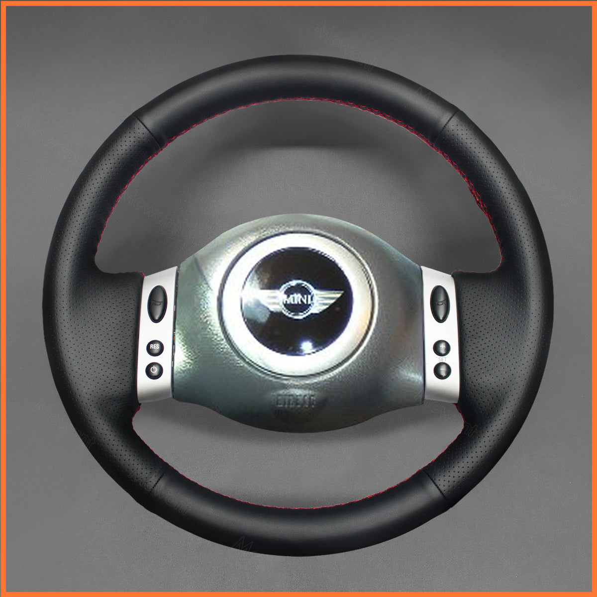 MEWANT Steering Wheel Cover for Mini (Hatchback/Mini R50/R52/R53) 2001-2006 / Convertible 2004-2008