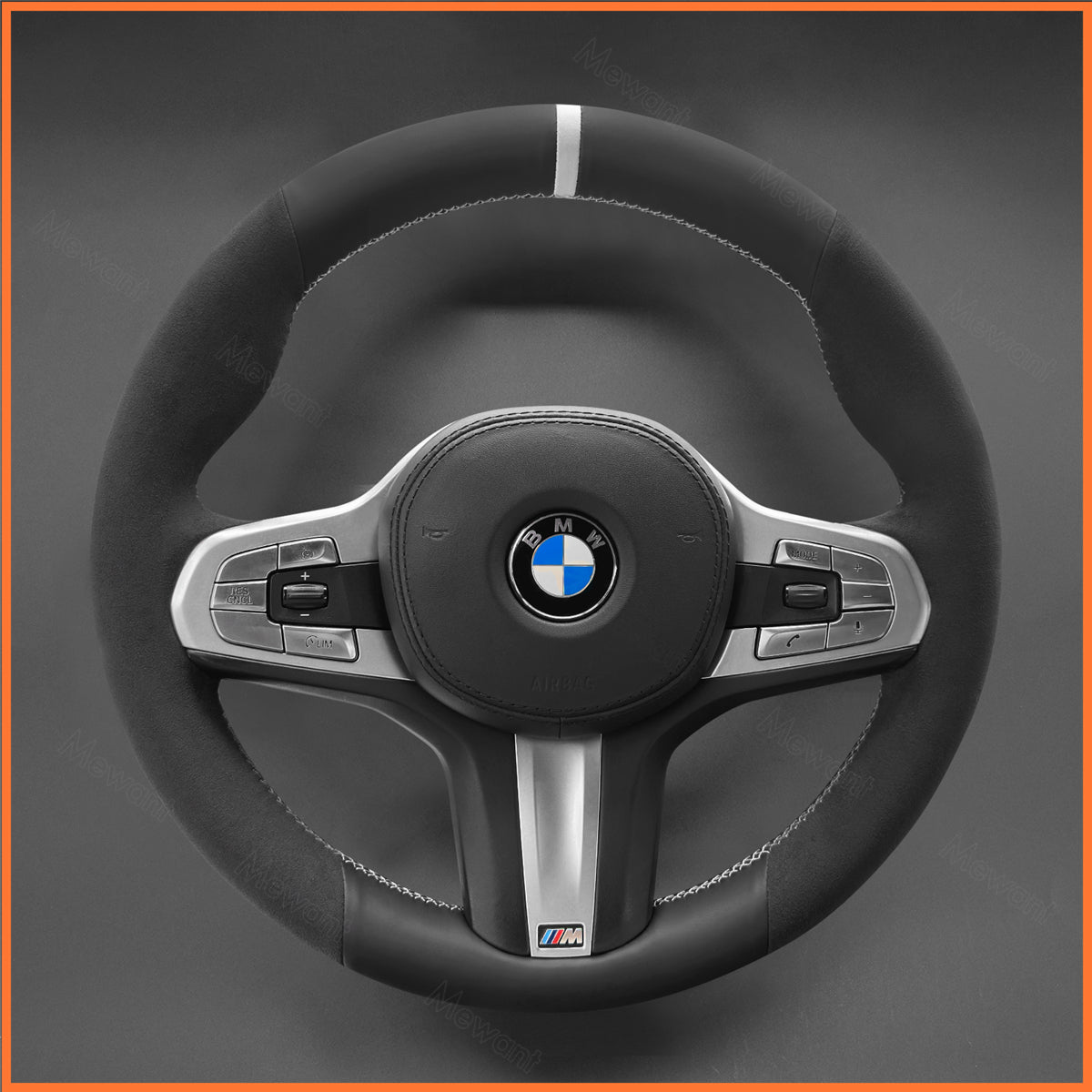 MEWANT Lenkradbezug für BMW M Sport F40 F44 G20 G22 G30 G32 G11 G14 i4 G26 X3 G01 iX3 X4 X5 X6