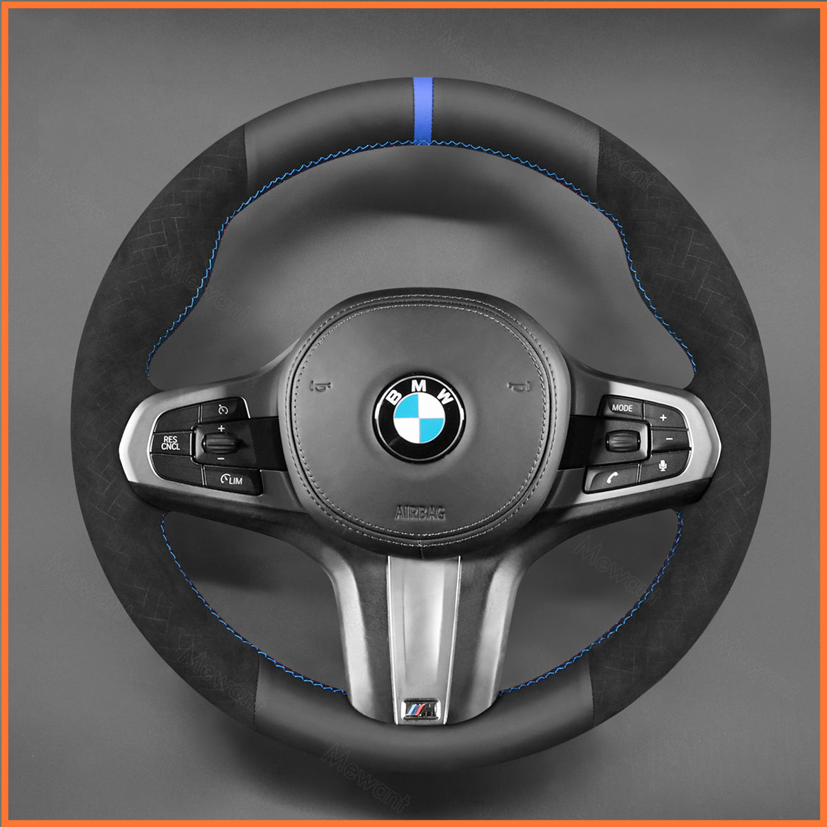 MEWANT Lenkradbezug für BMW M Sport F40 F44 G20 G22 G30 G32 G11 G14 i4 G26 X3 G01 iX3 X4 X5 X6 2019-2024