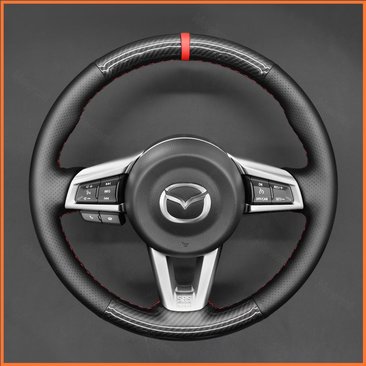MEWANT Steering Wheel Cover for Mazda MX-5 2016-2023