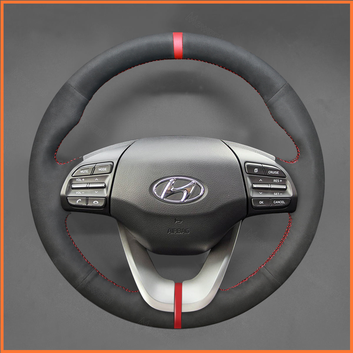MEWANT steering wheel cover for Hyundai i30 III 2017-2023