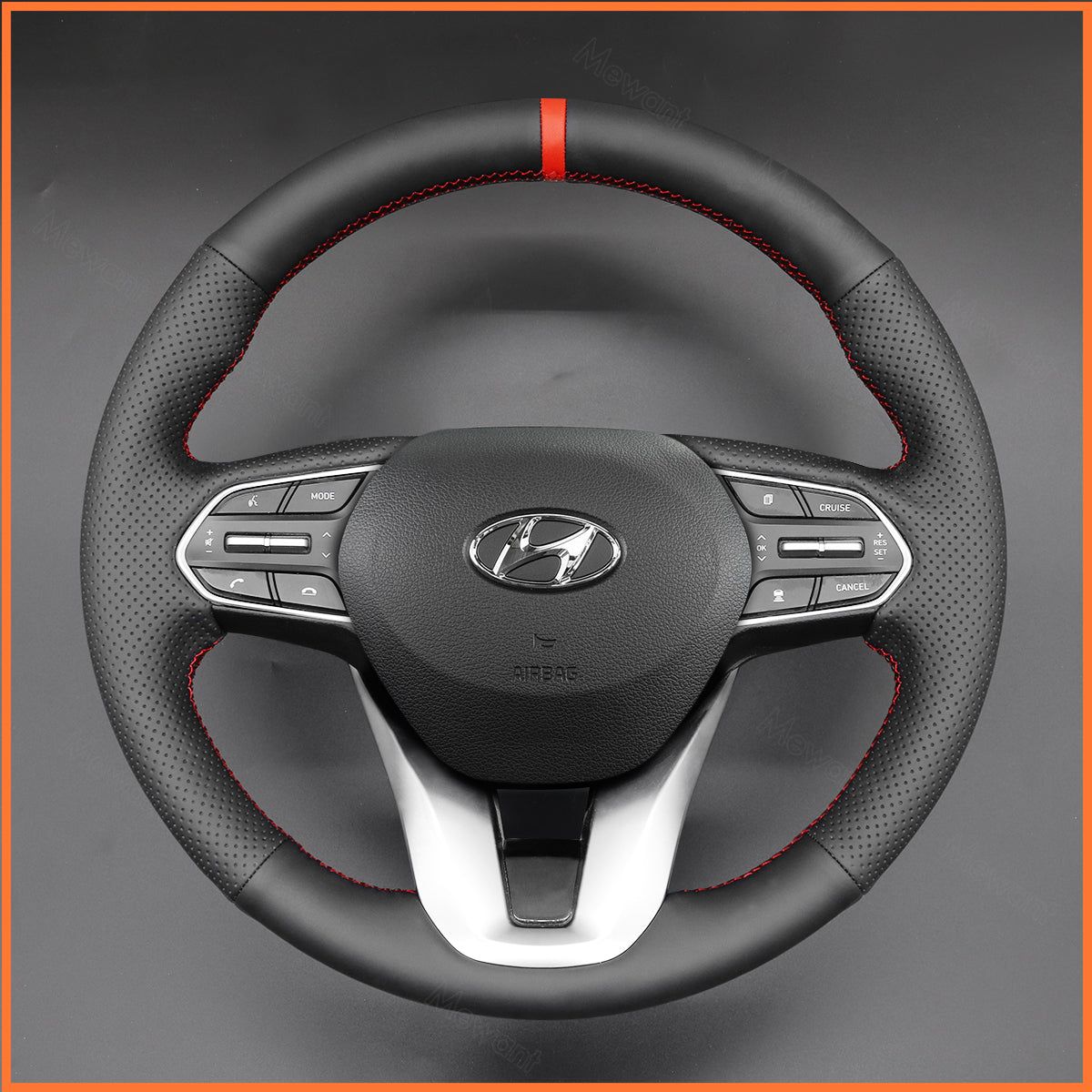 MEWANT steering wheel cover for Hyundai Santa Fe 2018-2020