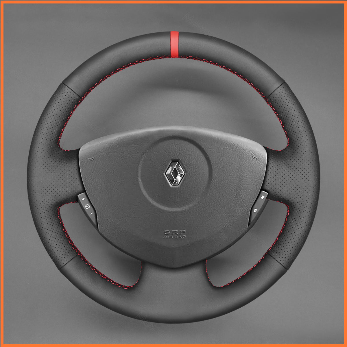MEWANT steering wheel cover for Renault Clio 2 2001-2008 / Twingo 2 2007-2014