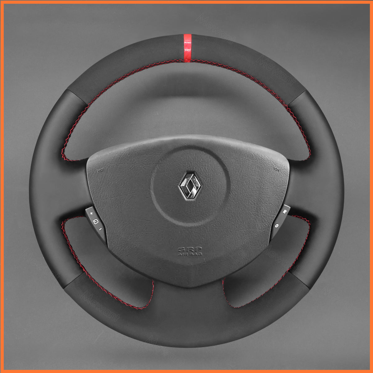 MEWANT Lenkradbezug für Renault Clio 2 2001-2008 / Twingo 2 2007-2014