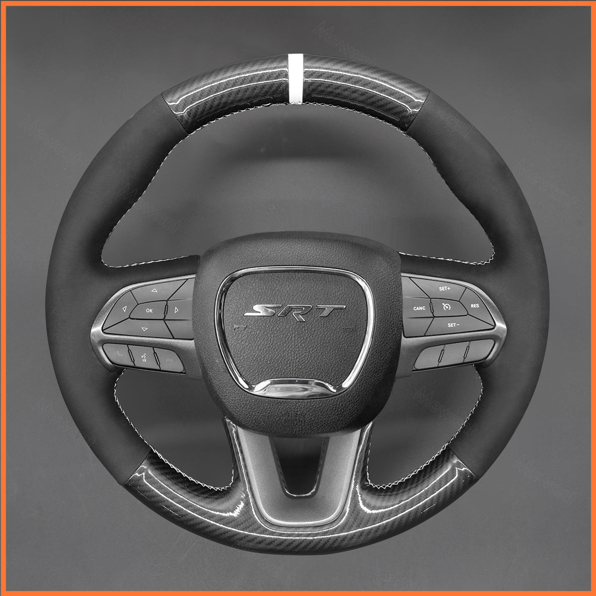 MEWANT Lenkradbezug für Dodge Challenger 2015-2020 / Charger 2015-2023