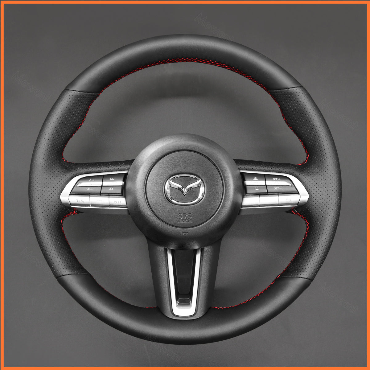 MEWANT Steering Wheel Cover for Mazda CX-30 CX30 2019-2020 / Mazda 3 Axela 2019-2020