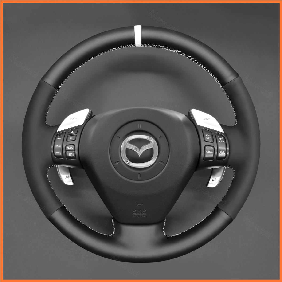 MEWANT Steering Wheel Cover for Mazda RX-8 RX8 2003-2008