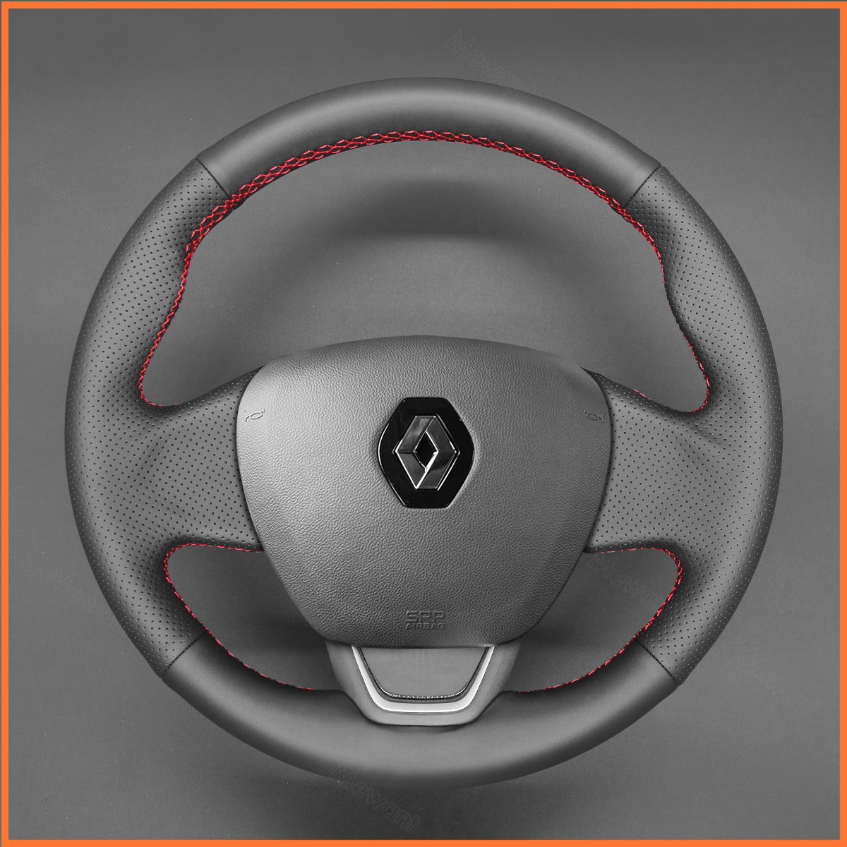 MEWANT Lenkradbezug für Renault Clio 4 (IV) 2016-2020 / Captur / Kaptur 2016-2020