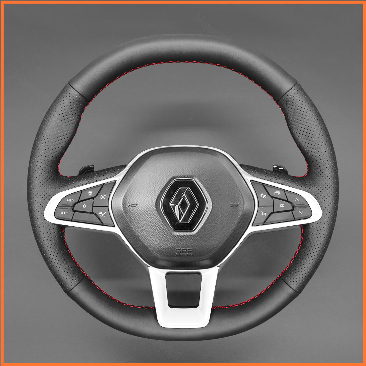 MEWANT Lenkradbezug für Renault Clio 5 (V) 2019-2020 / Captur 2 2020 / Zoe 2020