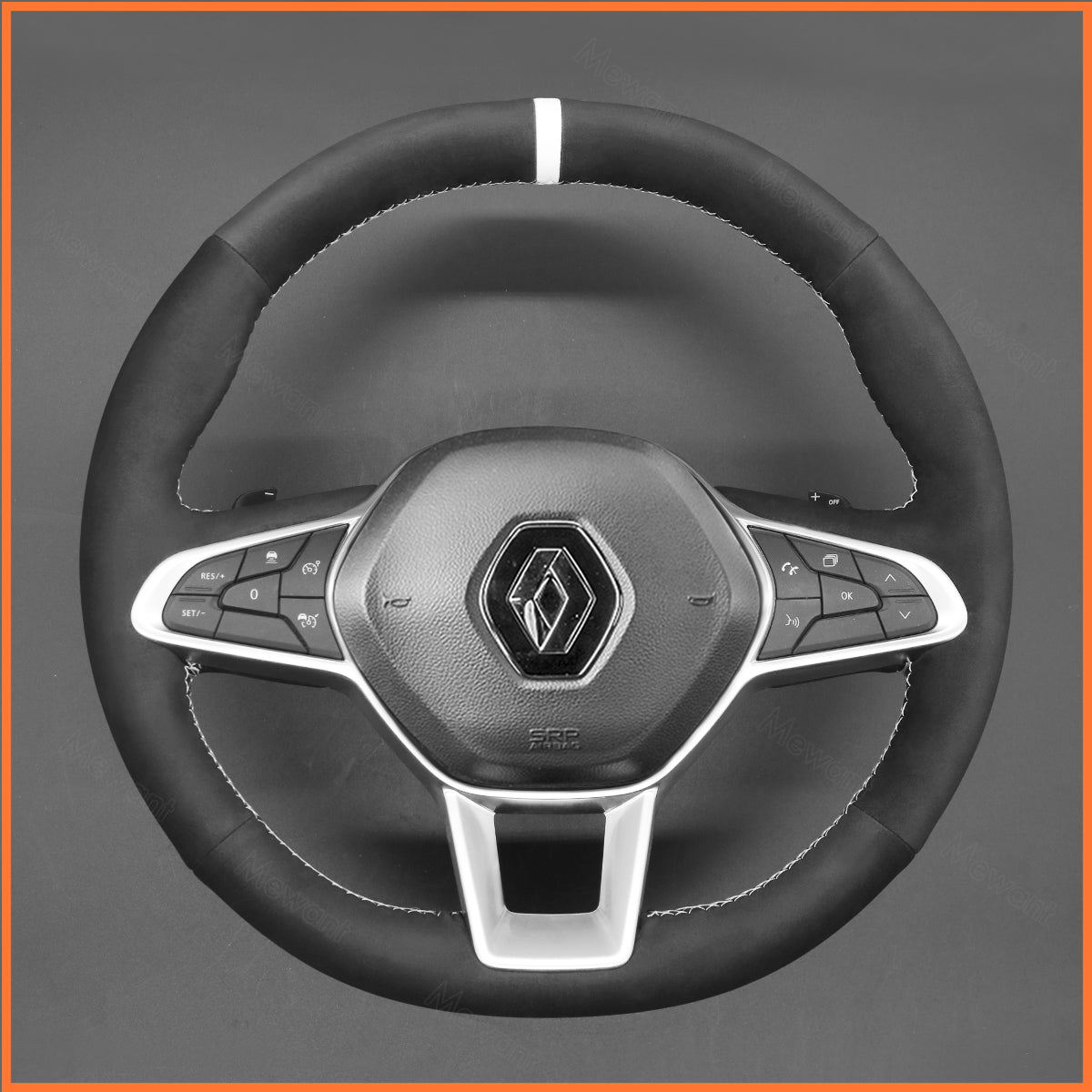 MEWANT Lenkradbezug für Renault Clio 5 (V) 2019-2020 / Captur 2 2020 / Zoe 2020