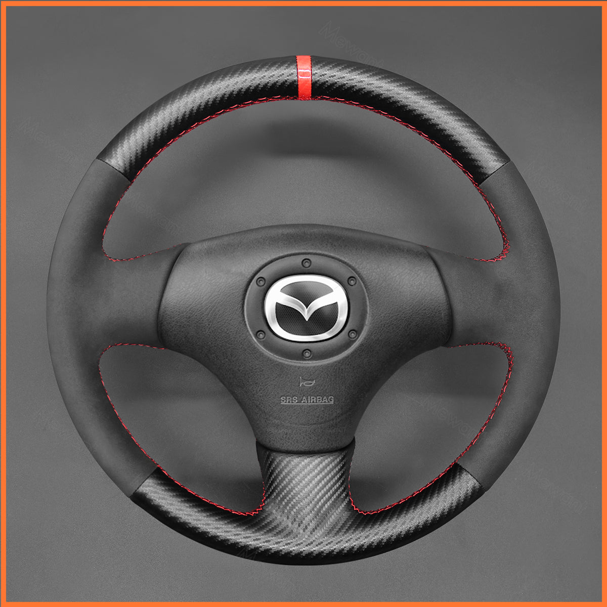 MEWANT Steering Wheel Cover for Mazda MX-5 MX5 Miata NB 1999-2005 / Protege5 2002-2003