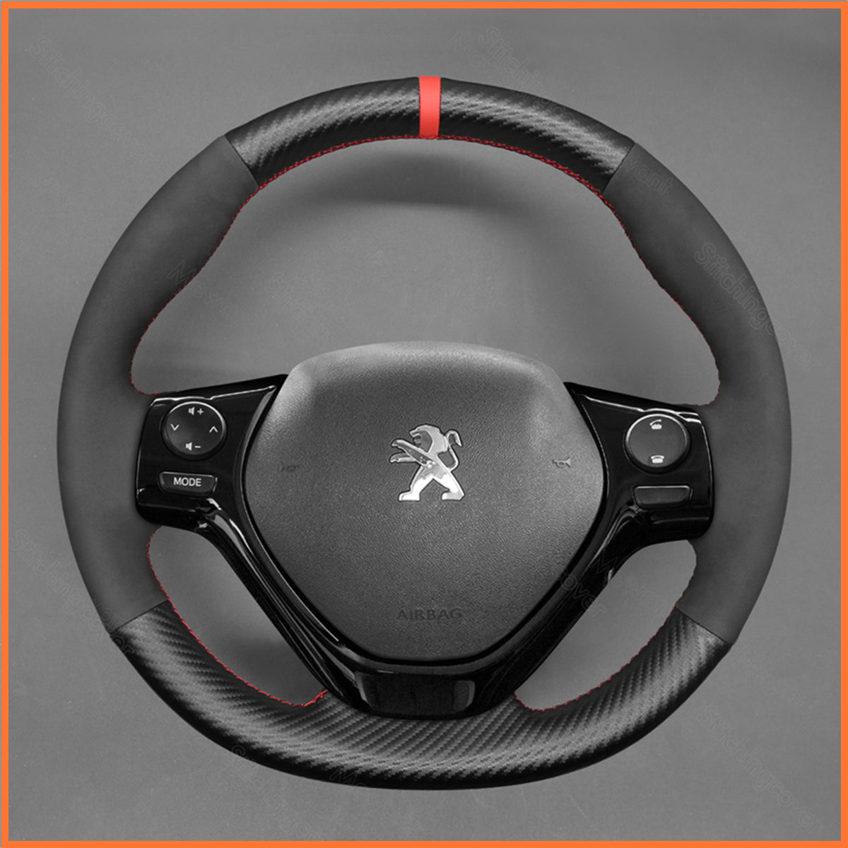 MEWANT steering wheel cover for Peugeot 108 2014-2022