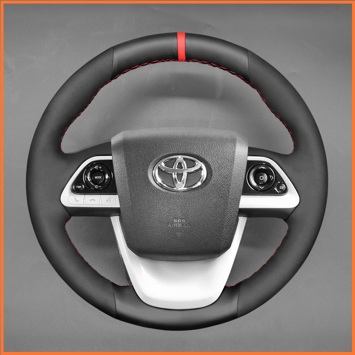 MEWANT Steering Wheel Cover for Toyota Prius IV(XW50) 2015-2023 / Mirai 2016-2019