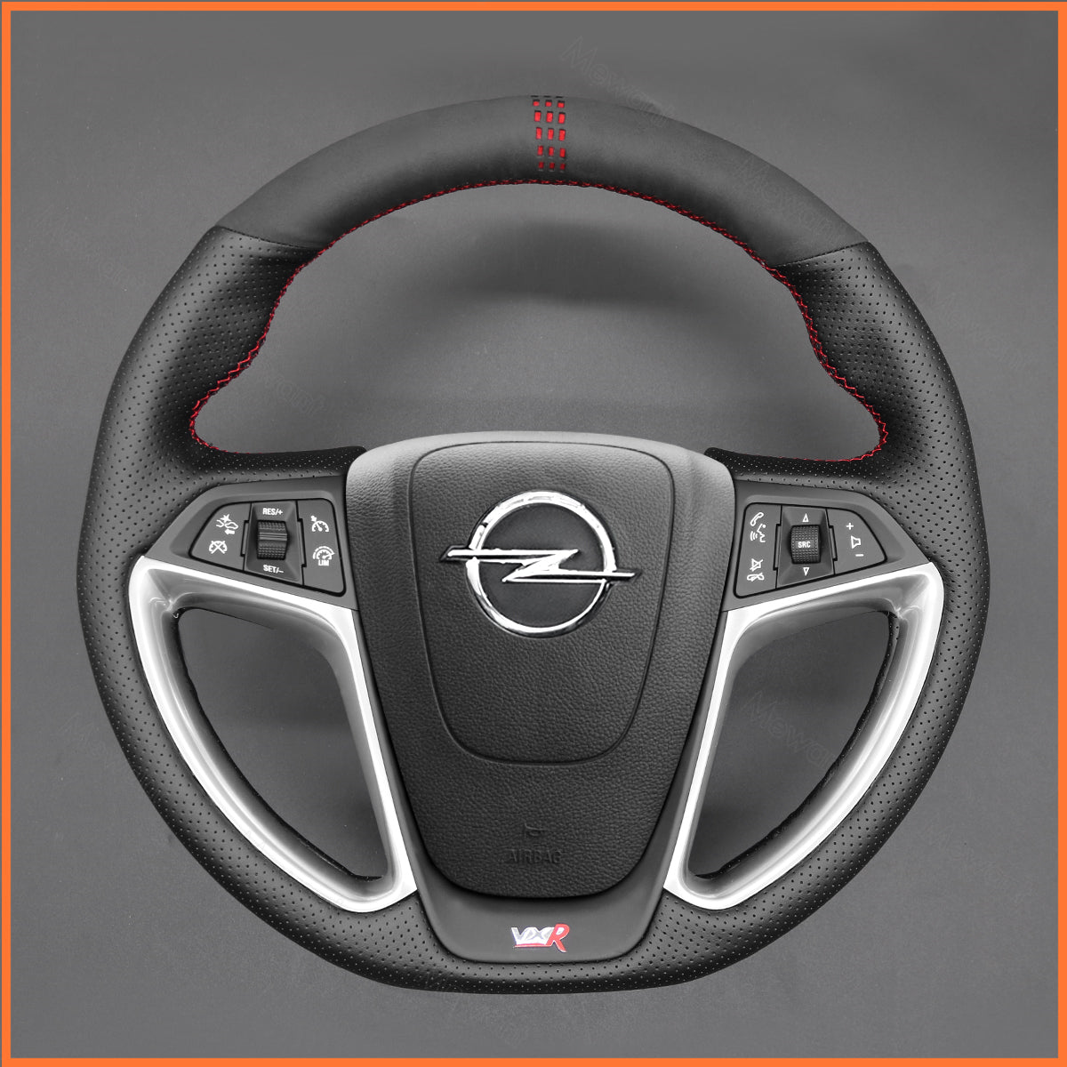 MEWANT steering wheel cover for Opel Astra OPC 2012-2015 / Astra GTC OPC 2012-2018
