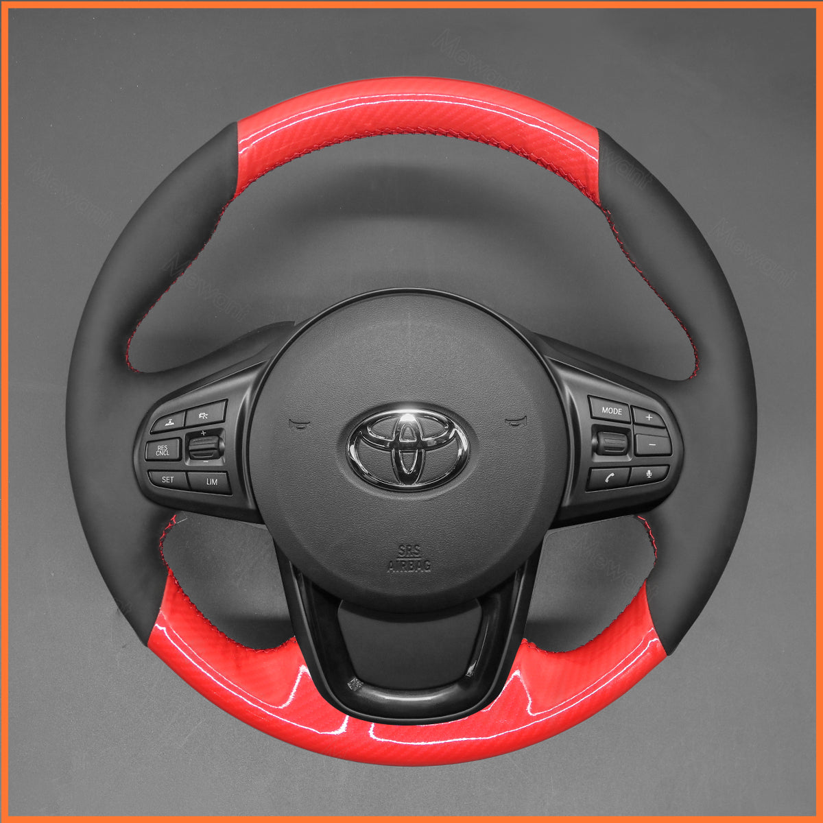 MEWANT Steering Wheel Cover for Toyota Supra 2019-2024