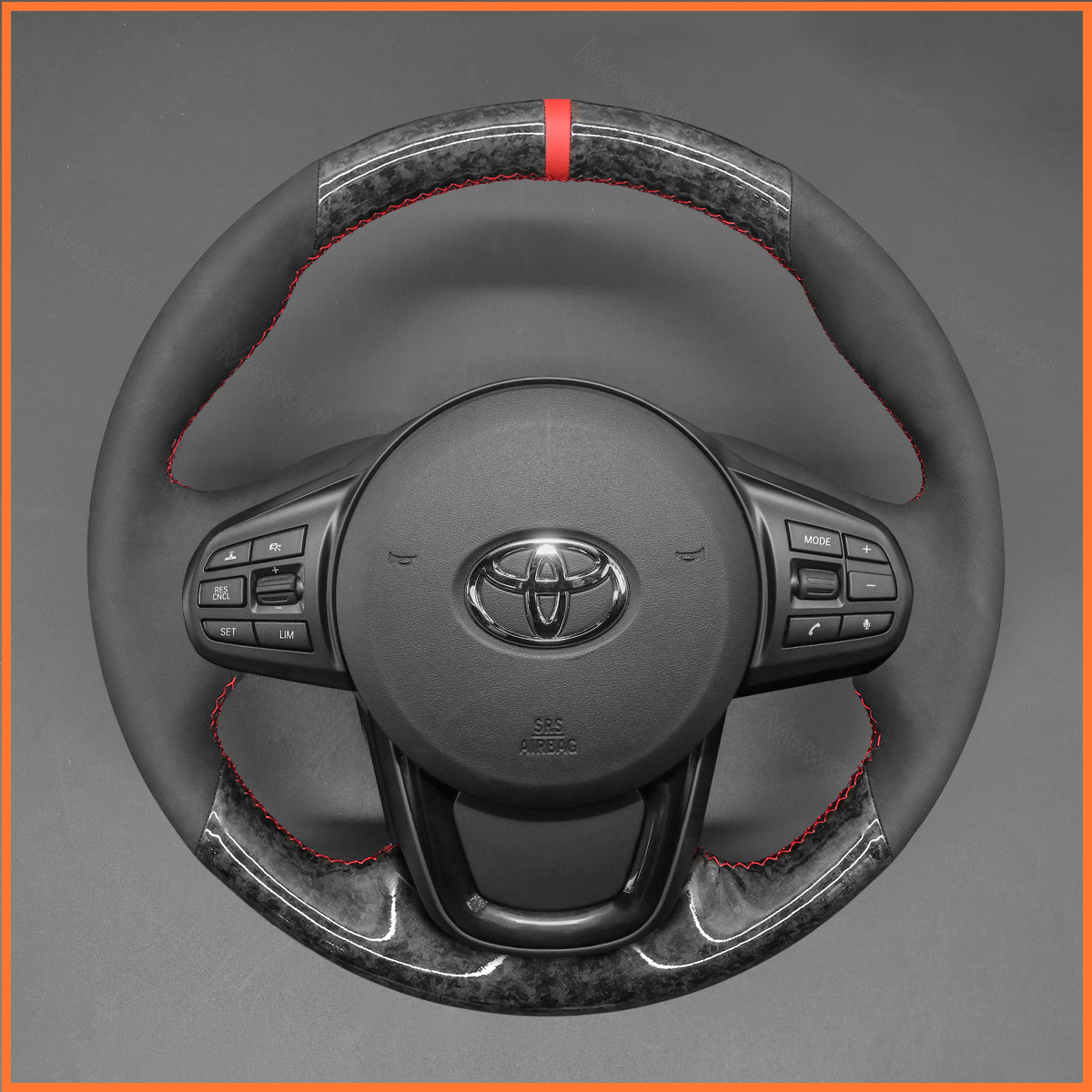 MEWANT Steering Wheel Cover for Toyota Supra 2019-2024