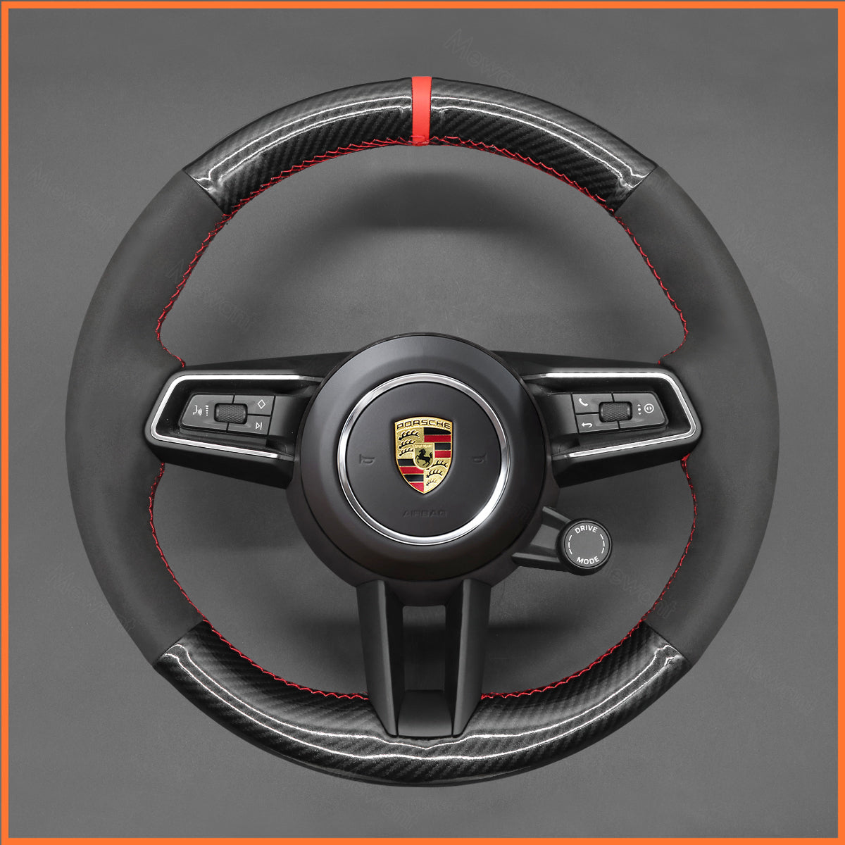 MEWANT Lenkradbezug für Macan 2021-2022 / Panamera 2020-2022 / Taycan 2020-2022