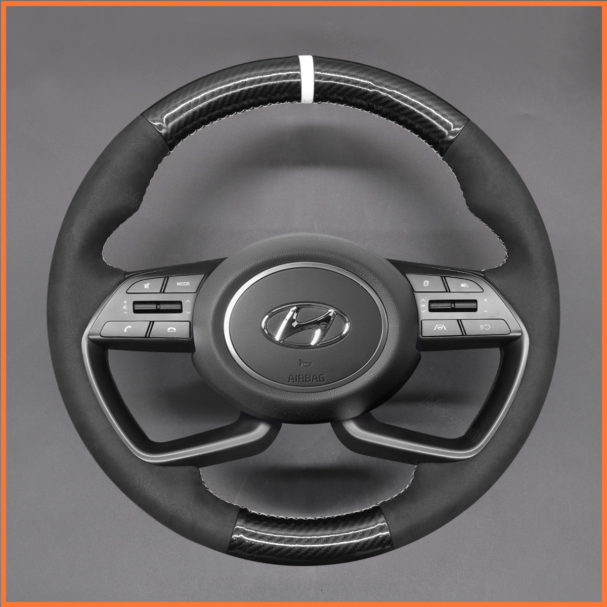 MEWANT steering wheel cover for Hyundai i20 III 2020-2023 / Bayon 2021-2023