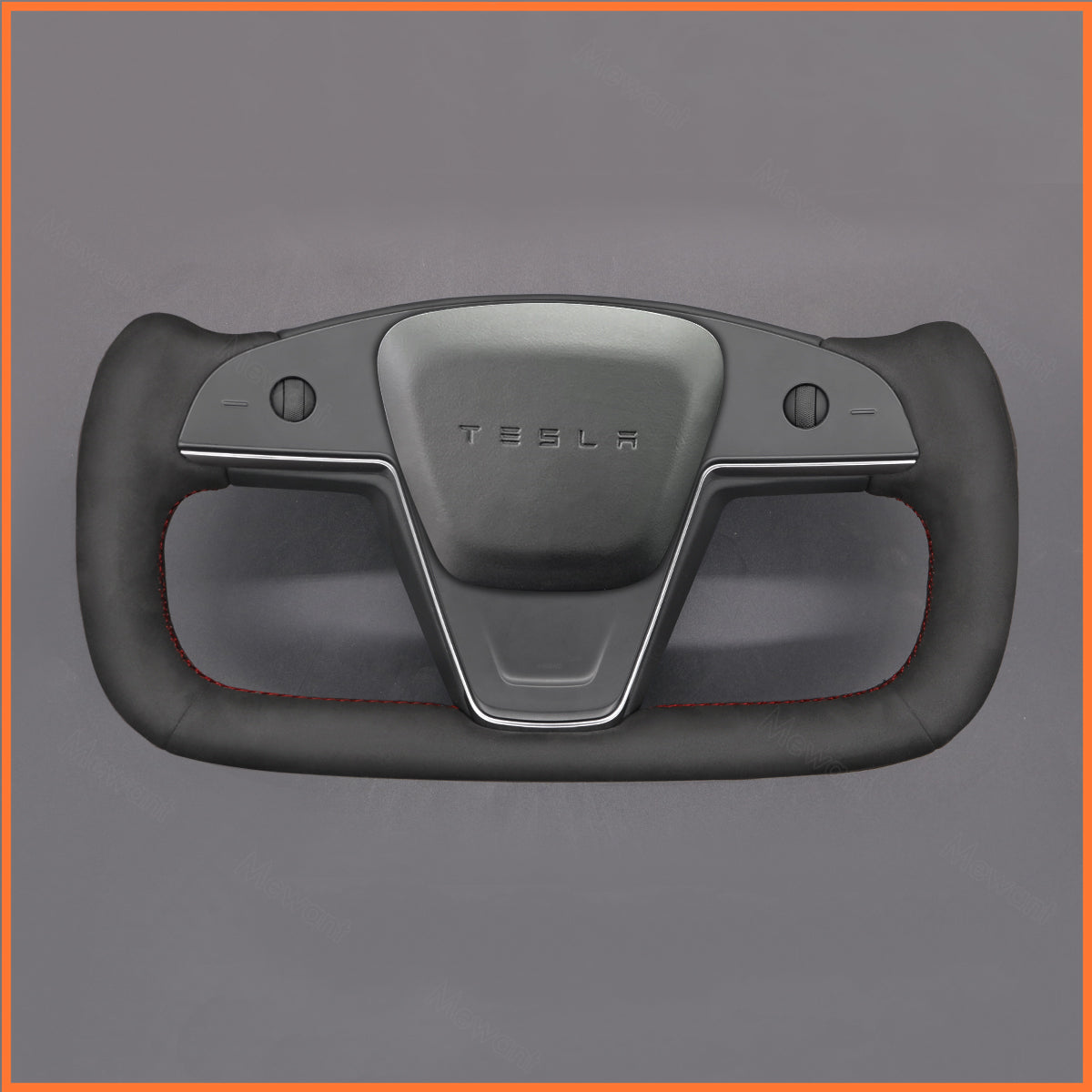 MEWANT Steering Wheel Cover for Yoke Steering Wheel Tesla Model S 2022-2023 / Model X 2022-2023