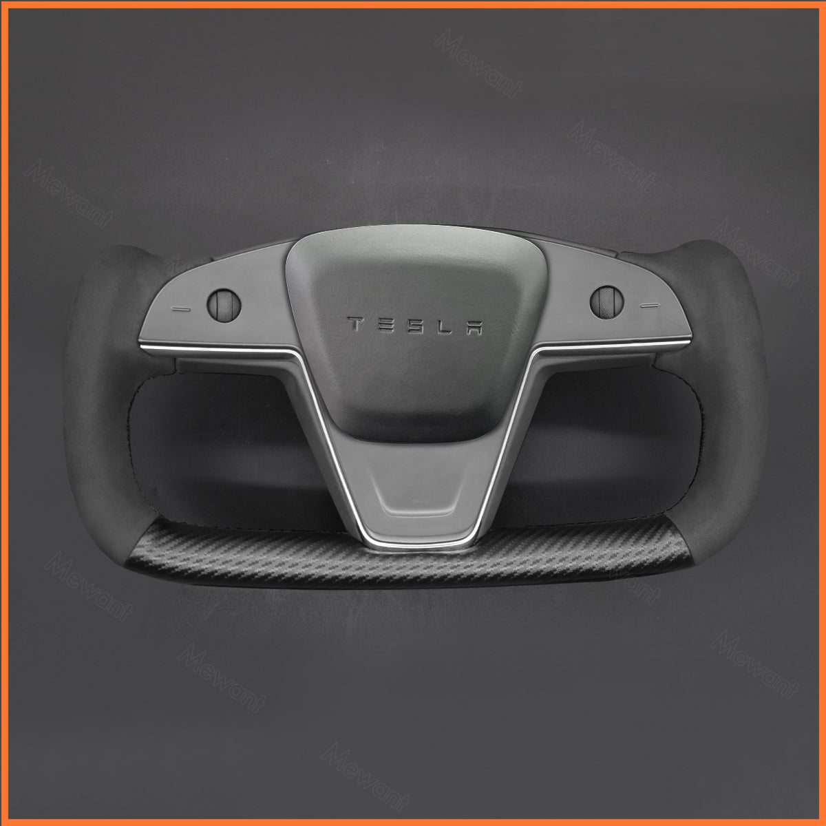 MEWANT Steering Wheel Cover for Yoke Steering Wheel Tesla Model S 2022-2023 / Model X 2022-2023