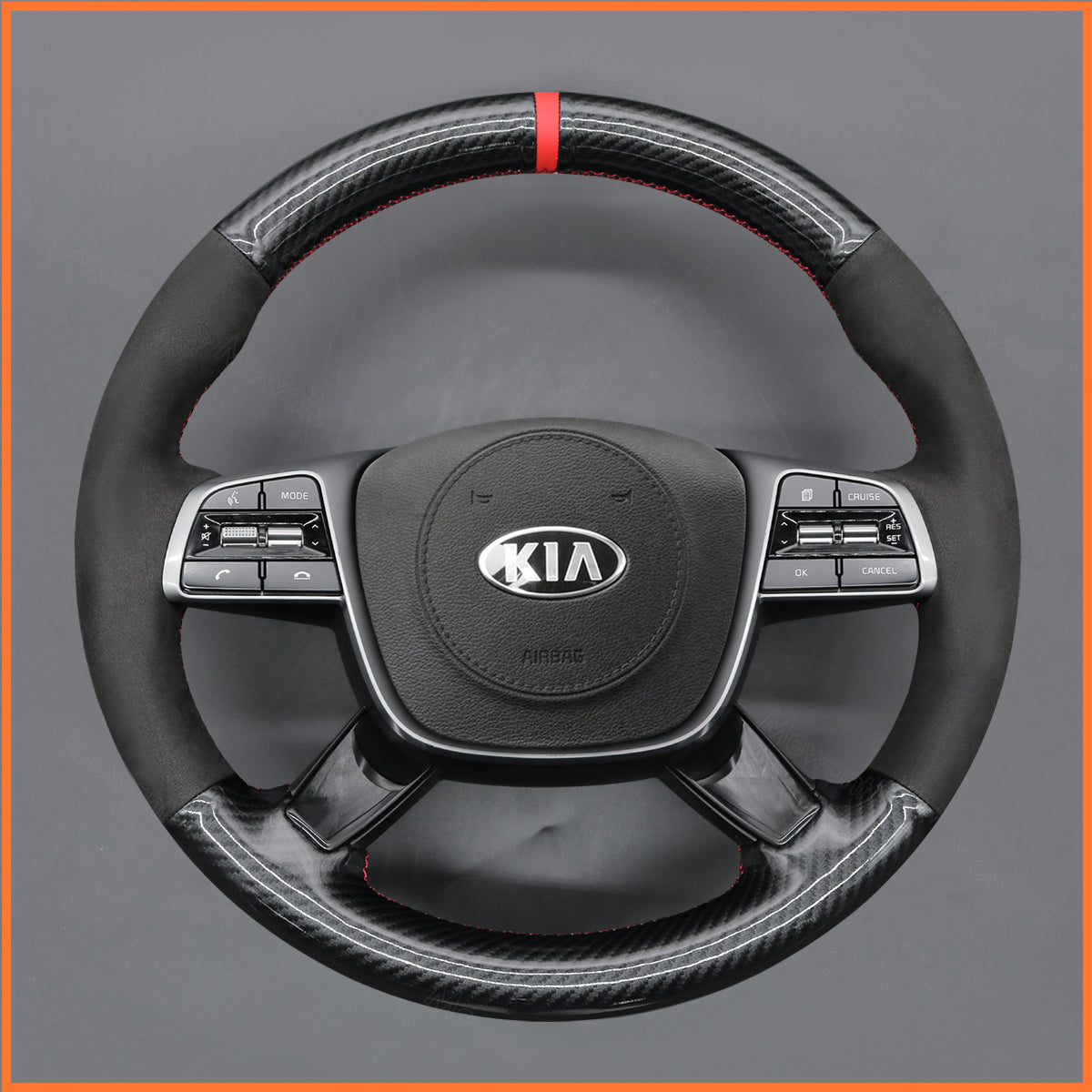 MEWANT Steering Wheel Cover for Kia Telluride 2020-2025 Kia Sorento 2019-2020